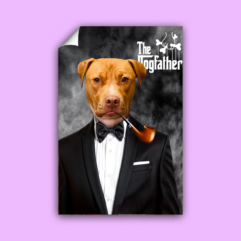 The Dogfather Pet Portrait